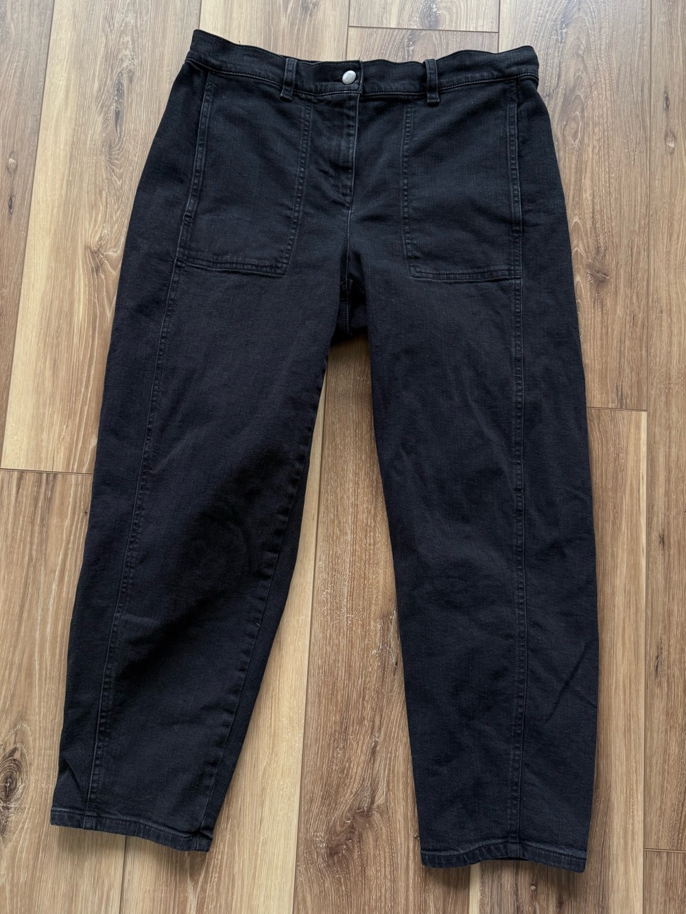 Eileen Fisher Black Lantern Jeans Petite